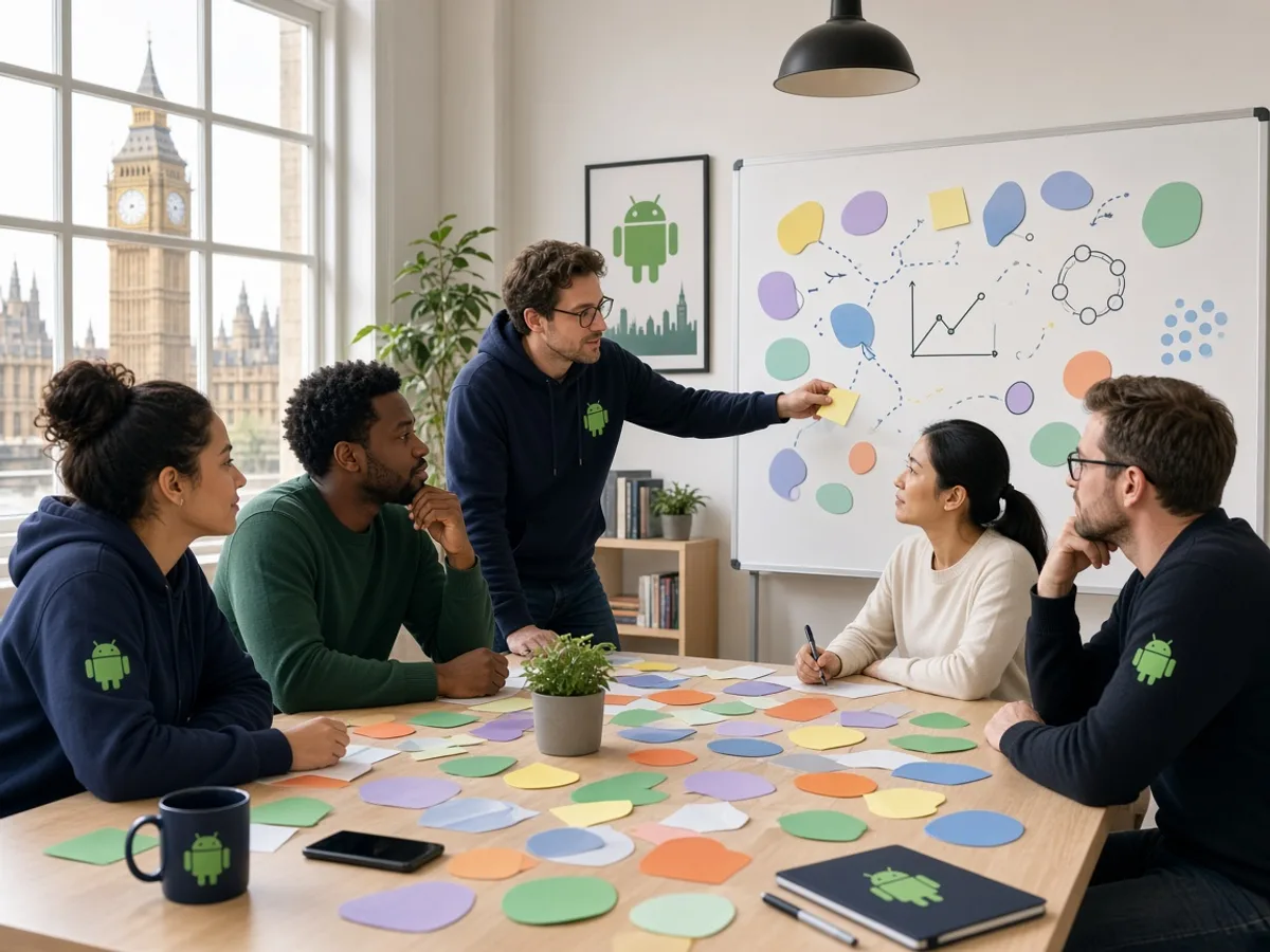 UK Android development team conducting product discovery in London