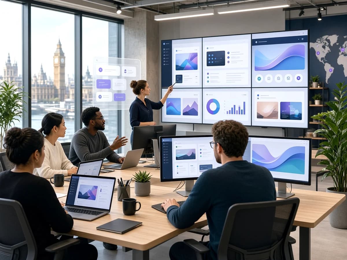 Digital product team managing content through a headless CMS in London