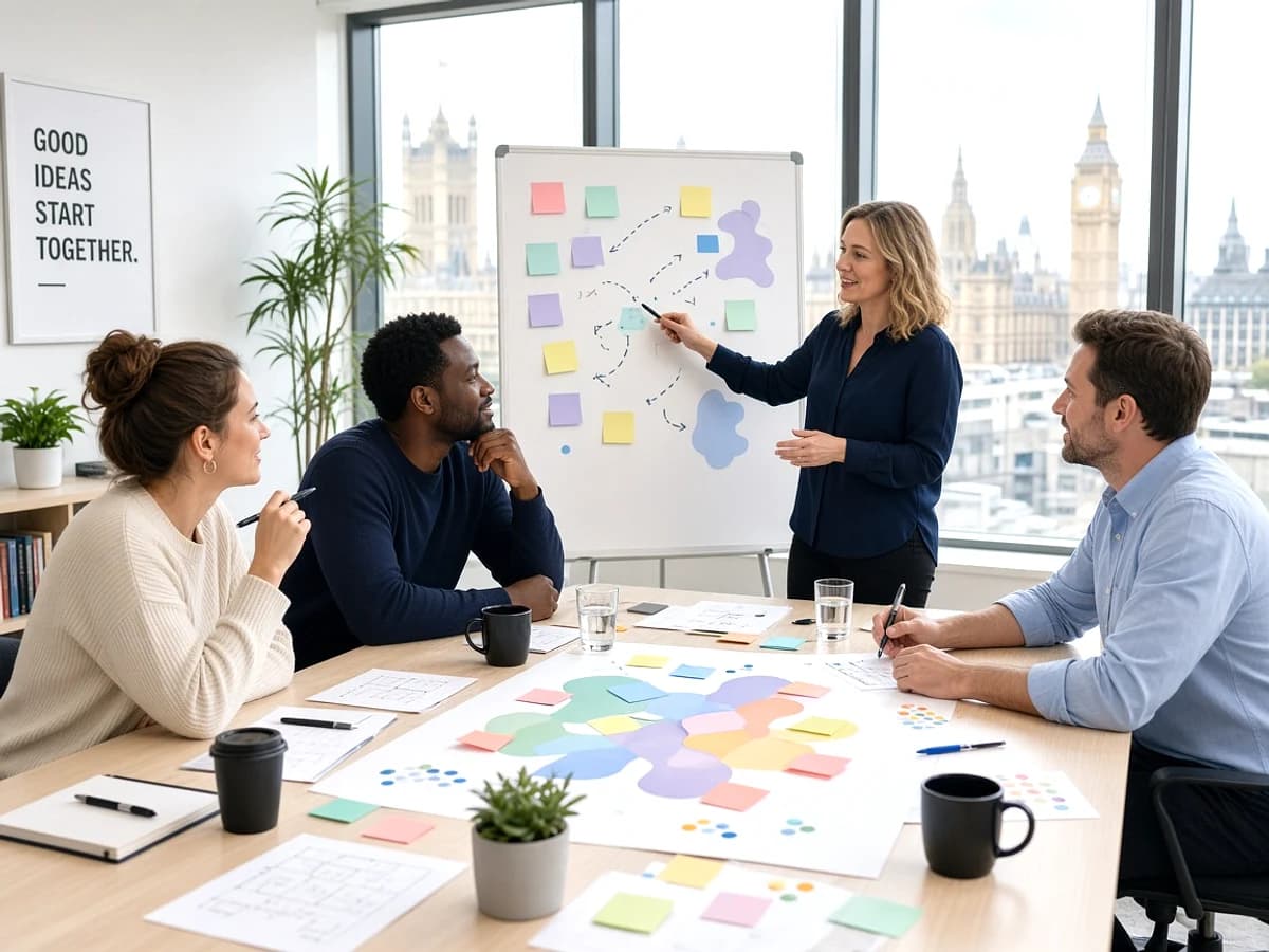 UK business and technology team planning a CMS project in London