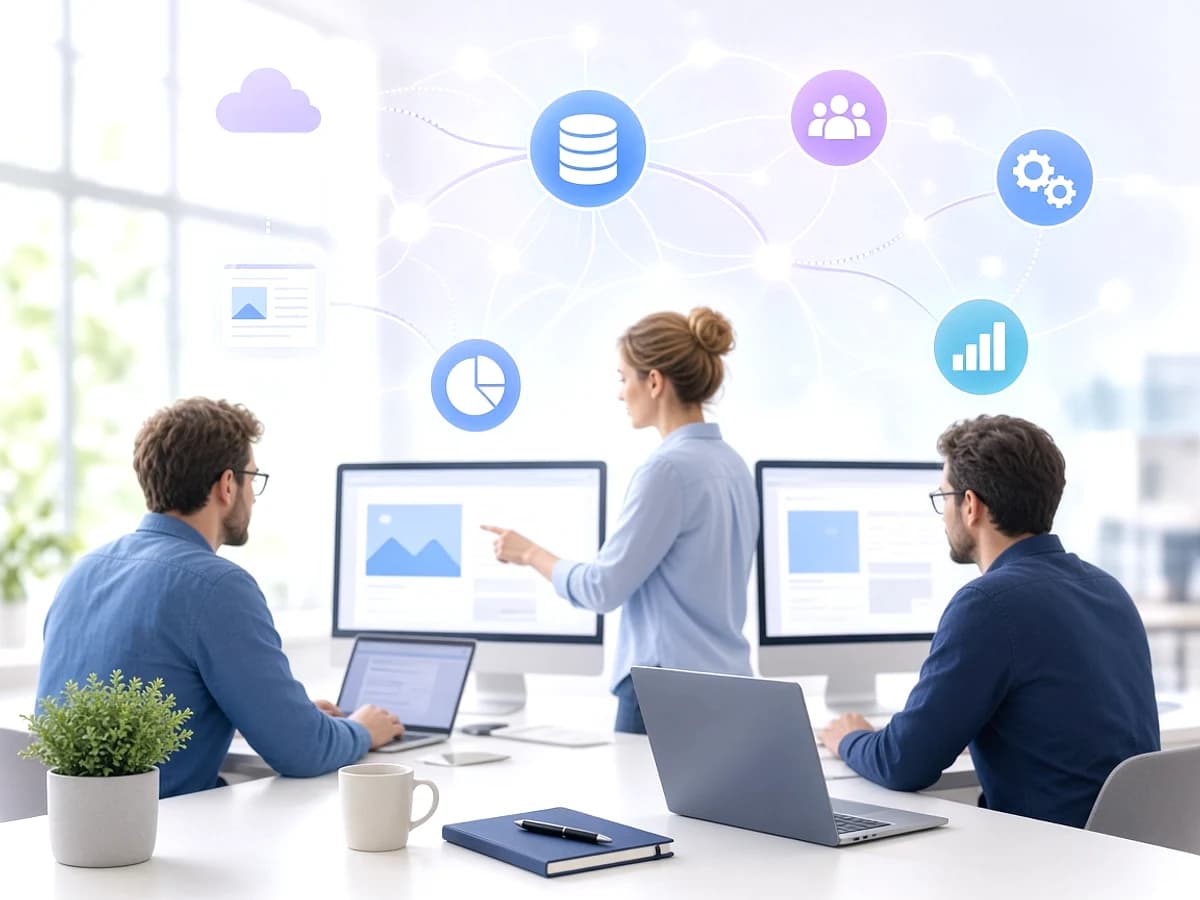 Developers integrating a CMS with business systems in the UK