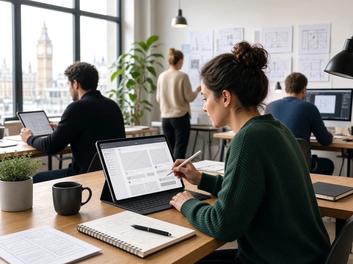 CMS UI and UX design for UK business websites and admin experiences
