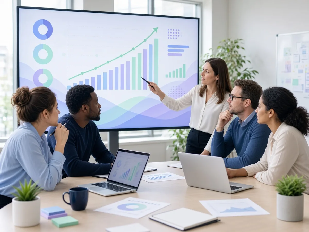 UK digital business growth team analysing marketing performance
