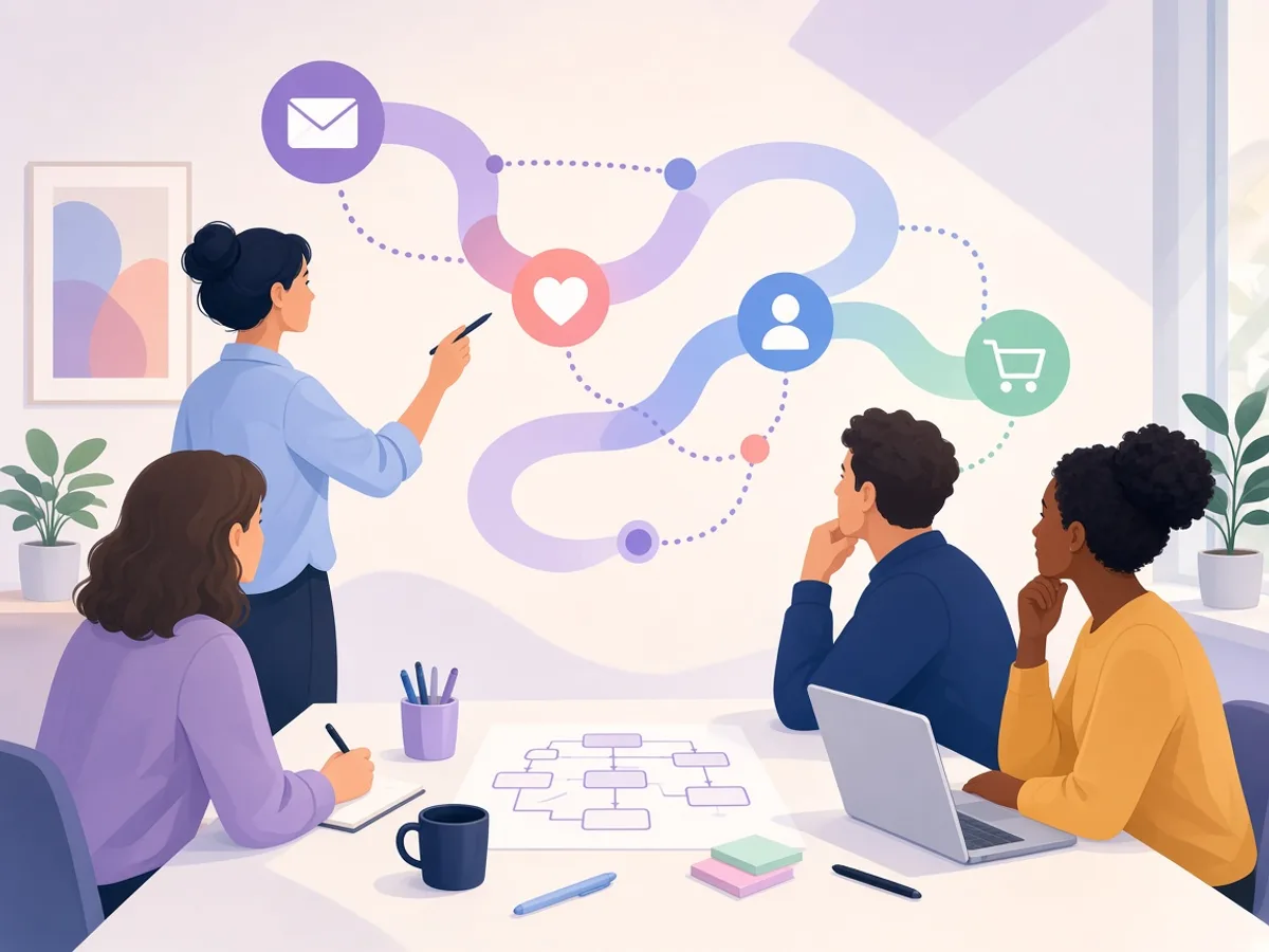 UK email marketing team planning an automated campaign