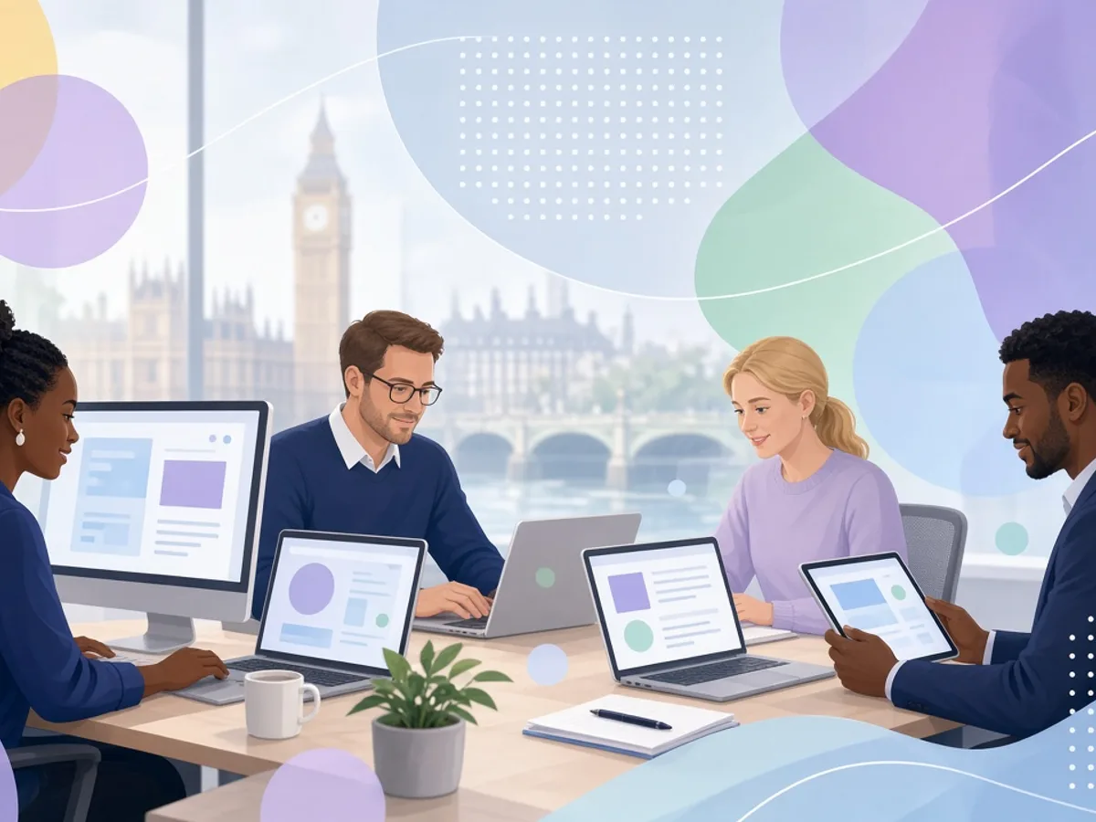 ERP development team working on testing and user acceptance testing for a UK business