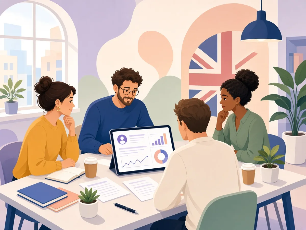 UK small business team planning a custom HubSpot CRM solution