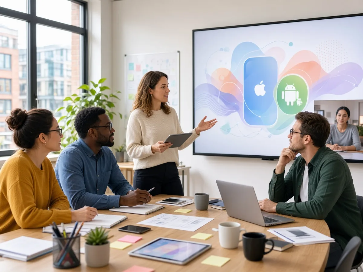 UK hybrid development team preparing an iOS and Android application release