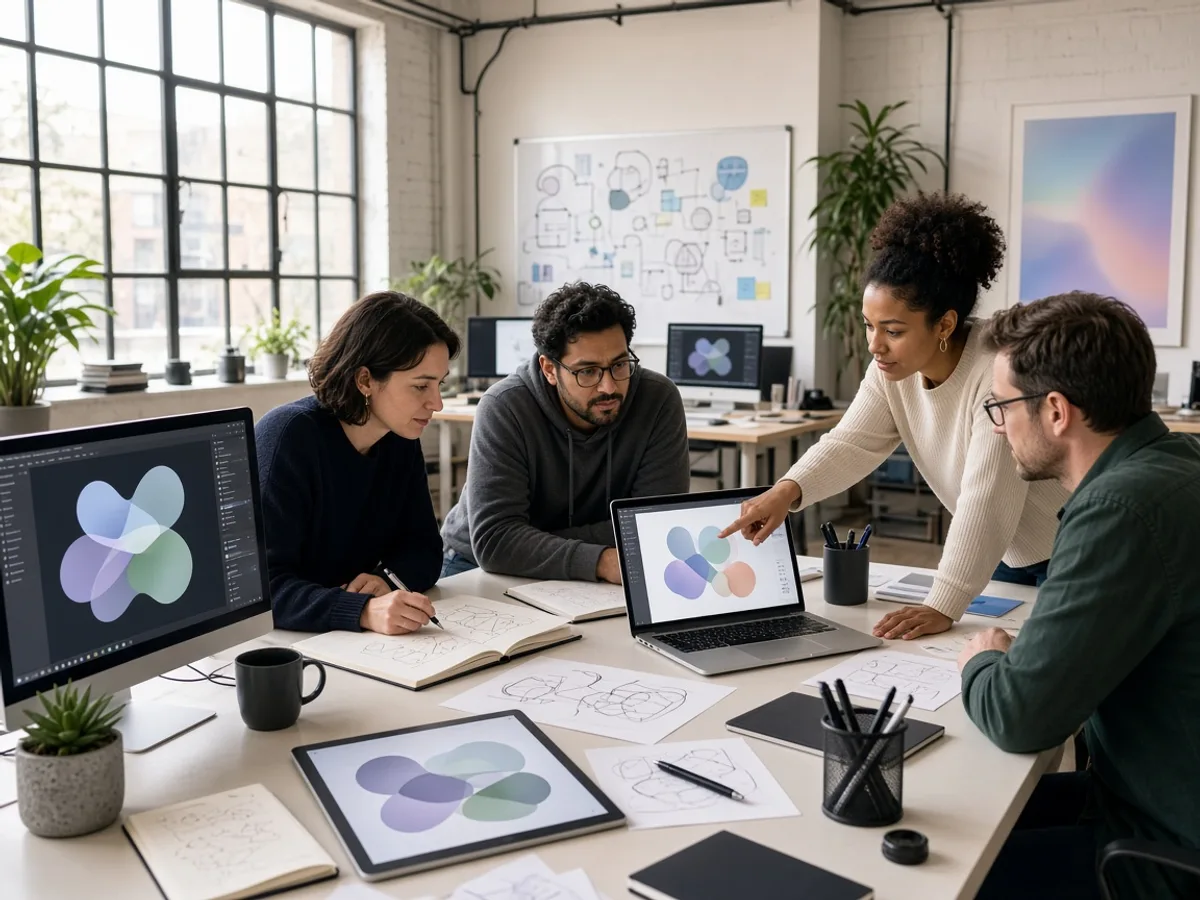 UK development team designing a custom hybrid application