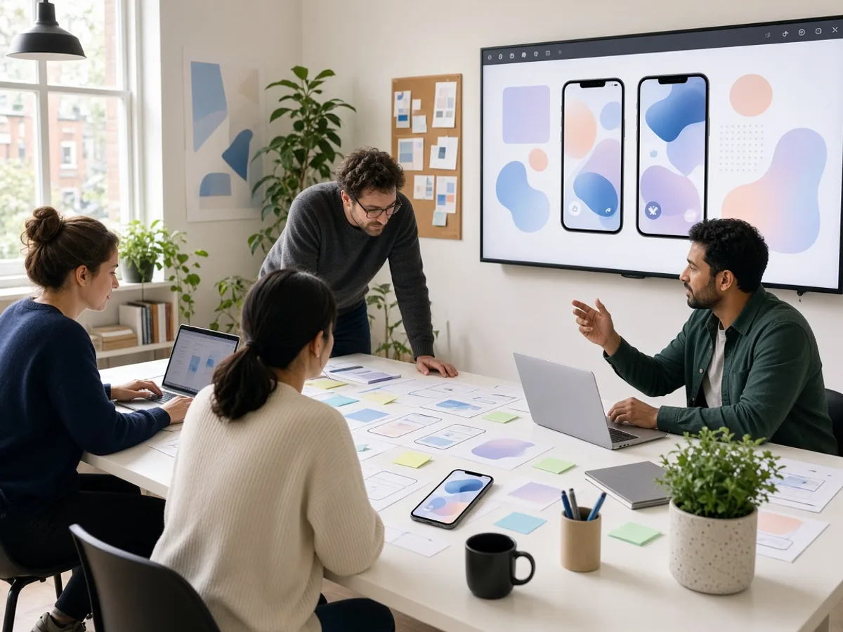 UK development team designing a custom iOS application