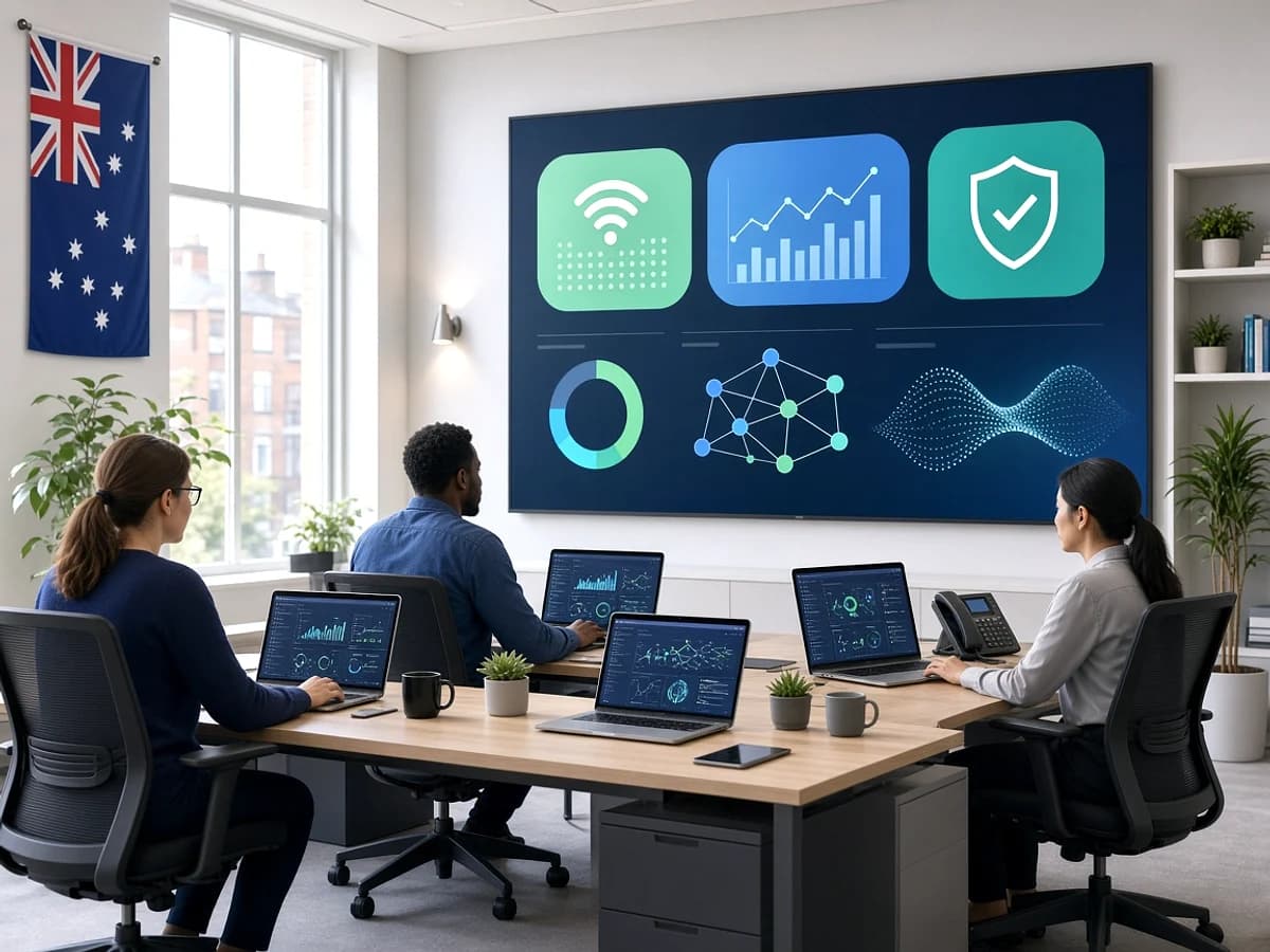 UK IoT support team monitoring a connected application