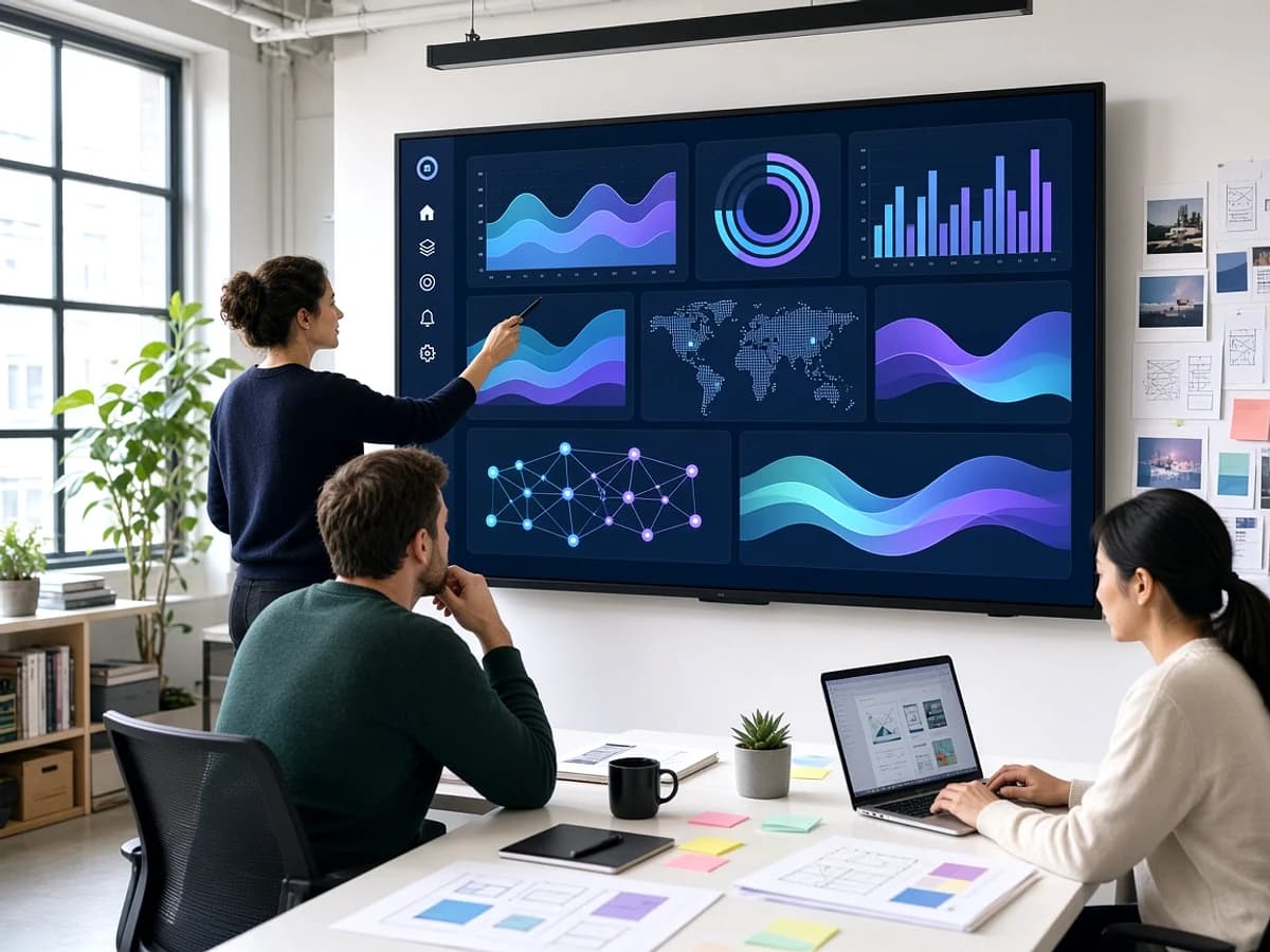 UK UX team designing a real-time IoT monitoring dashboard
