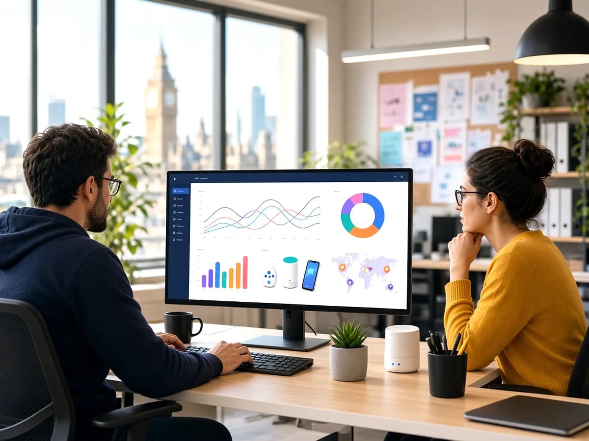 IoT web app development for UK device management platforms