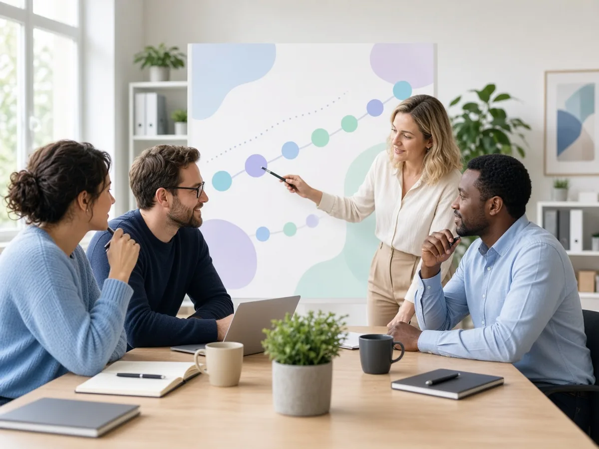UK small business team reviewing an IT consulting roadmap