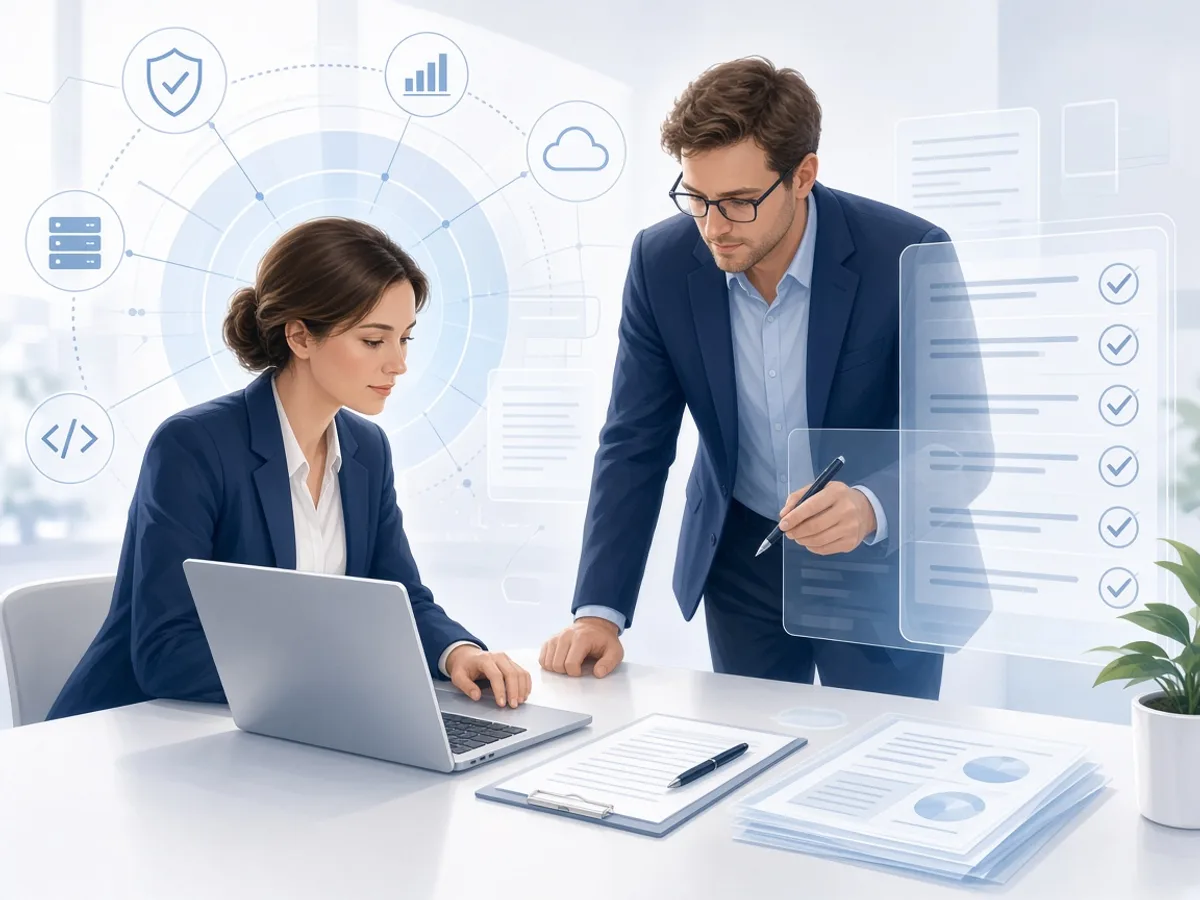 UK IT consultants conducting a technology assessment and audit