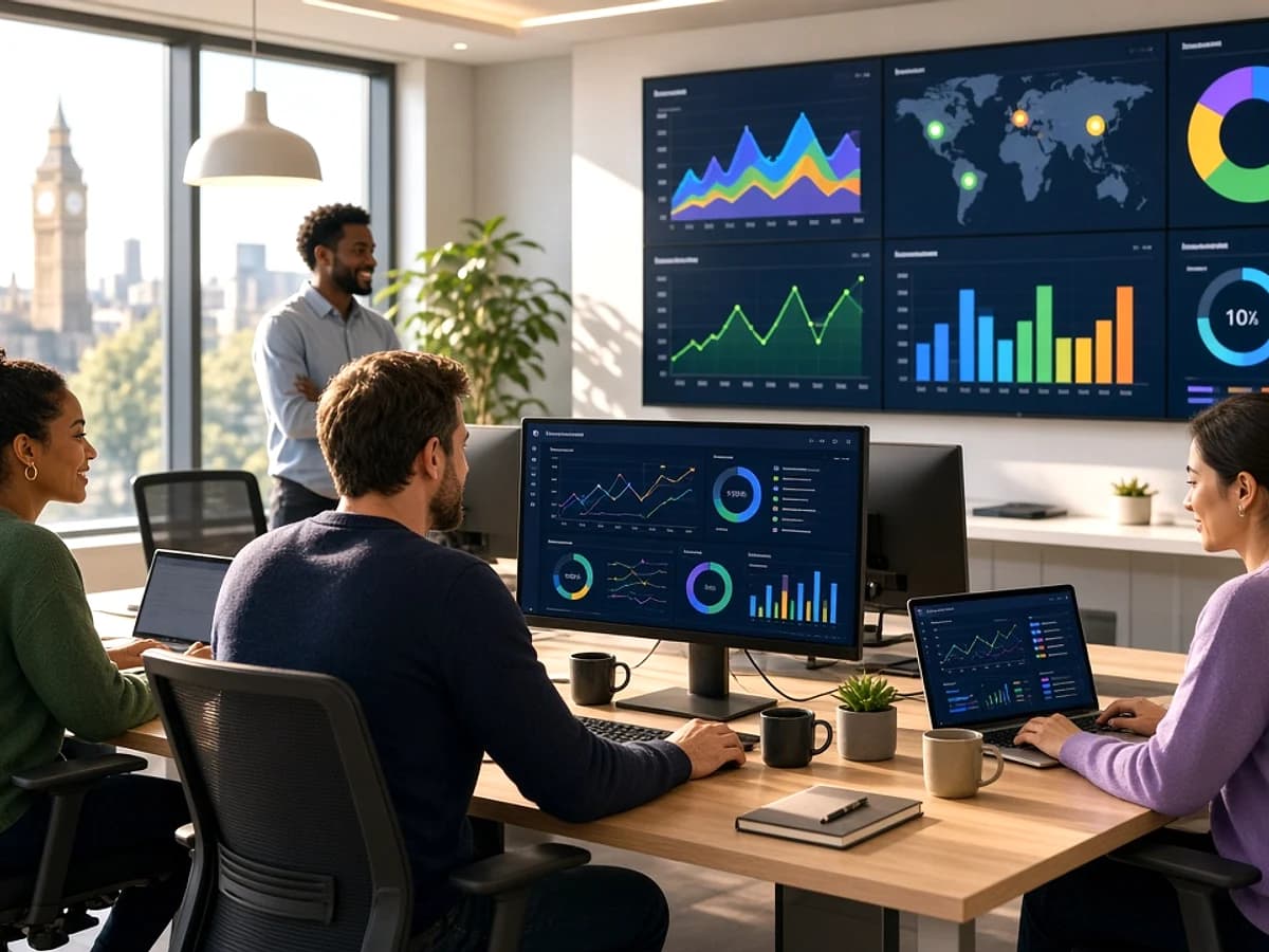 UK mobile app support team monitoring application performance after an update