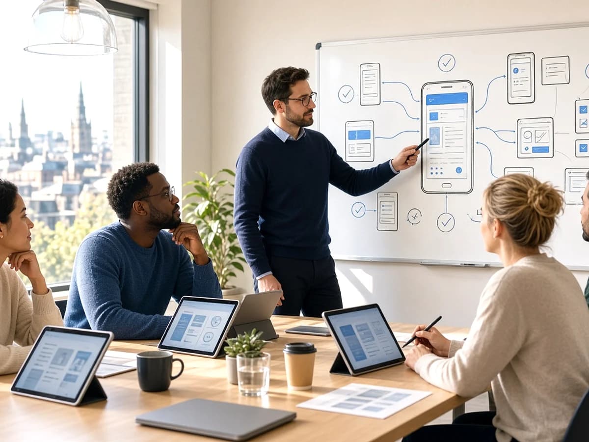UK development team planning a mobile application maintenance programme