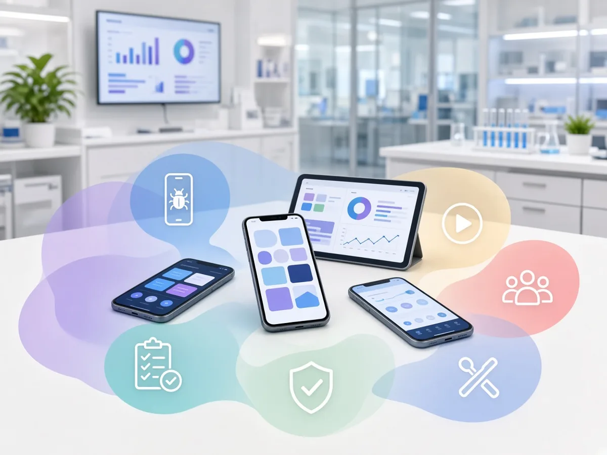 UK QA team performing comprehensive mobile application testing