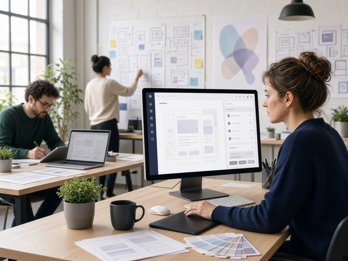 UK UI UX designers creating a POS application interface