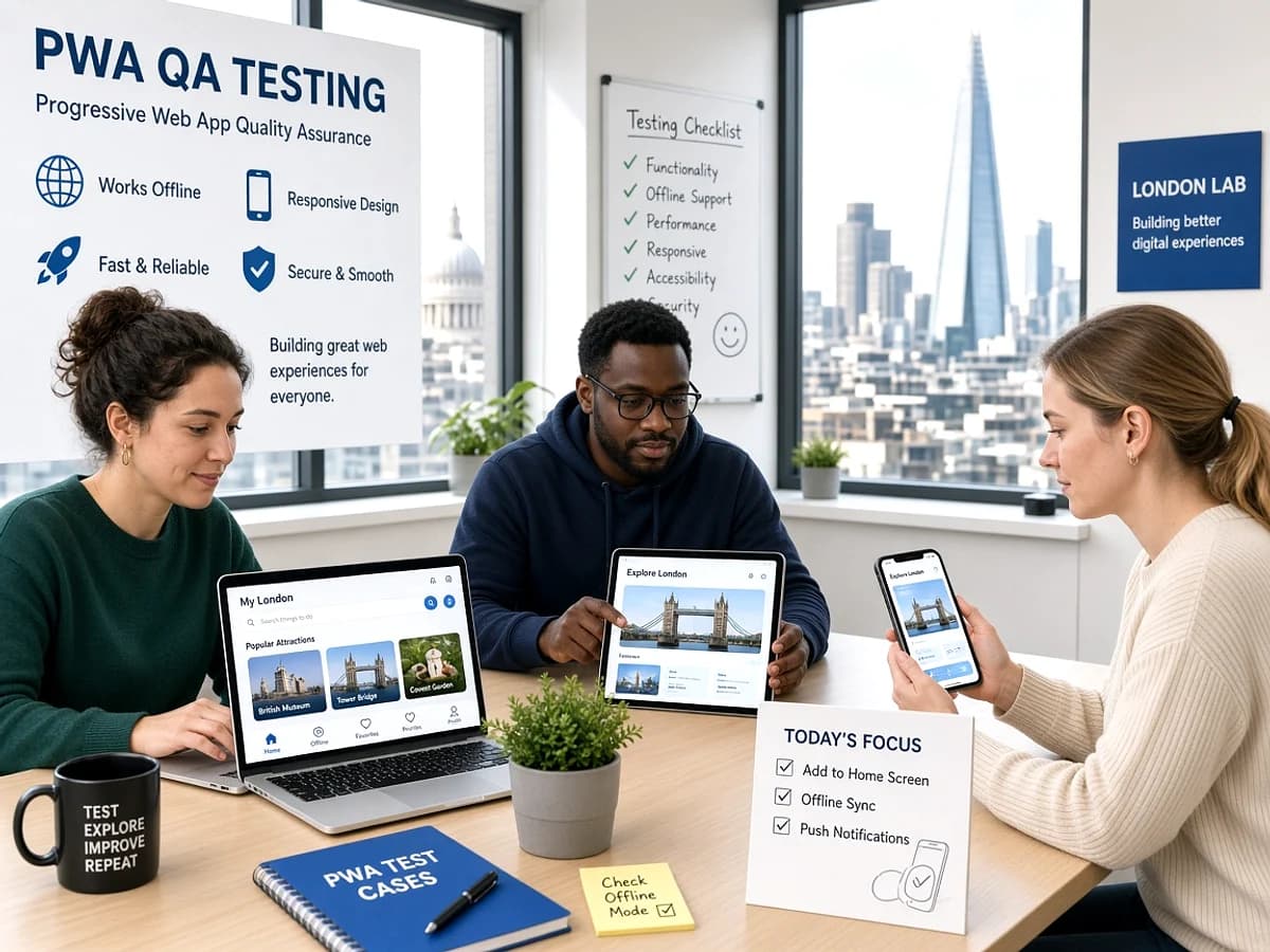 PWA testing and QA for UK progressive web applications