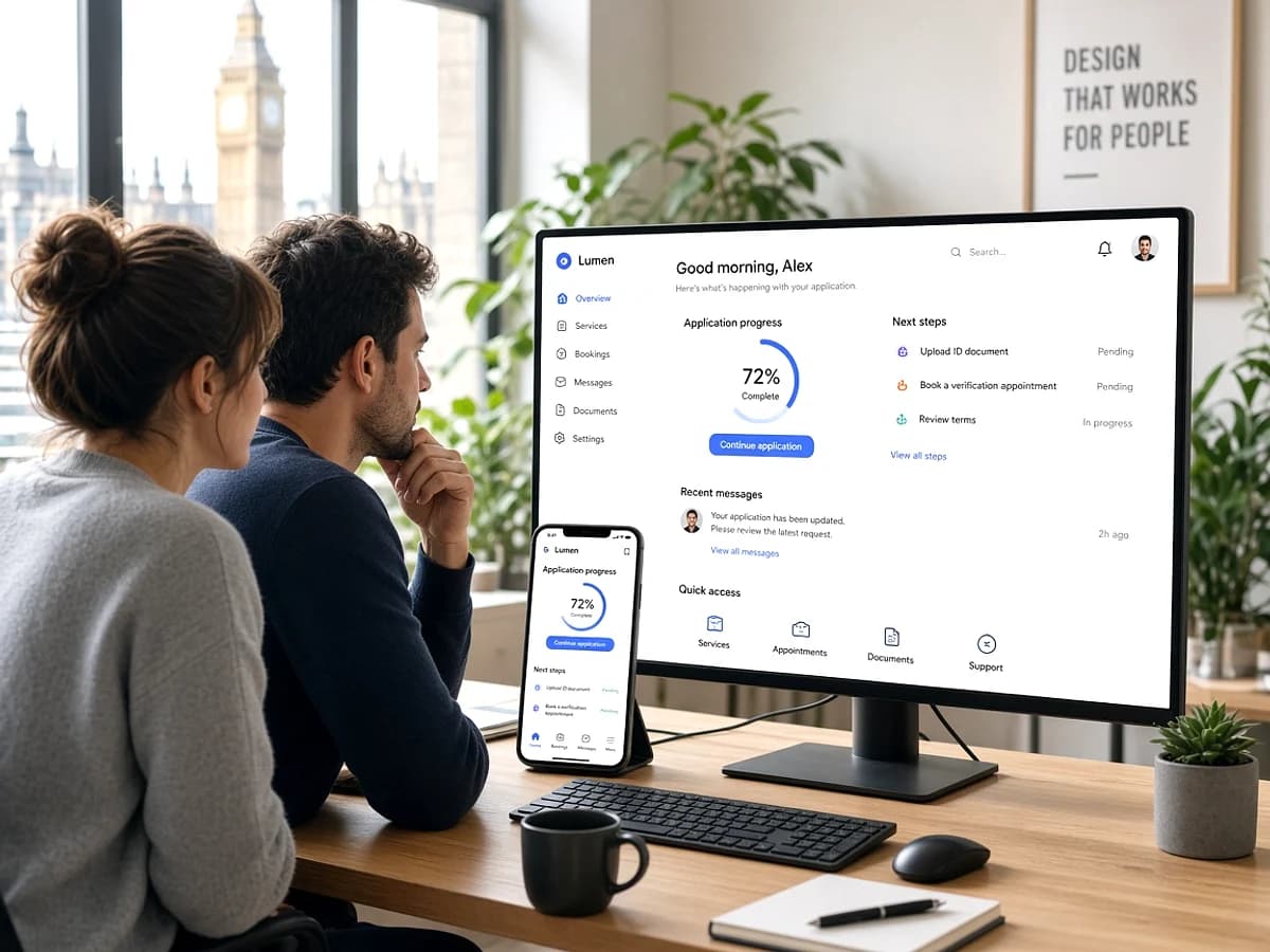 PWA UI and UX design for UK progressive web applications