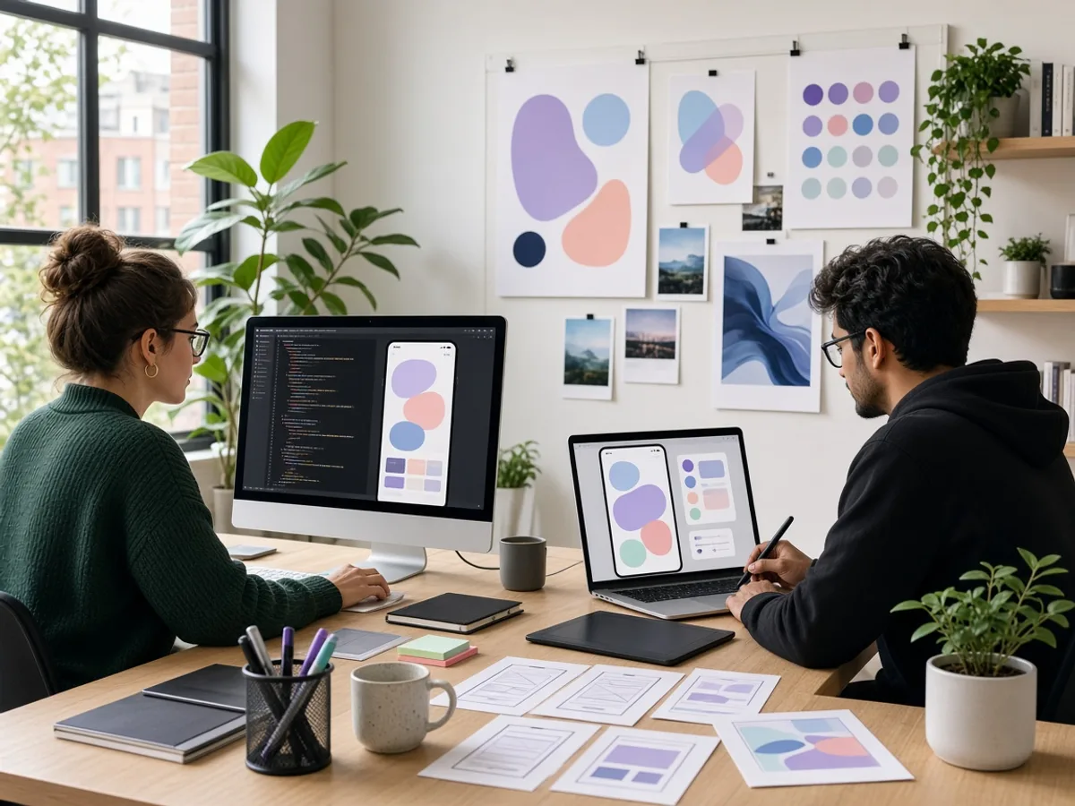 UK React Native UI UX designers creating a cross-platform mobile interface