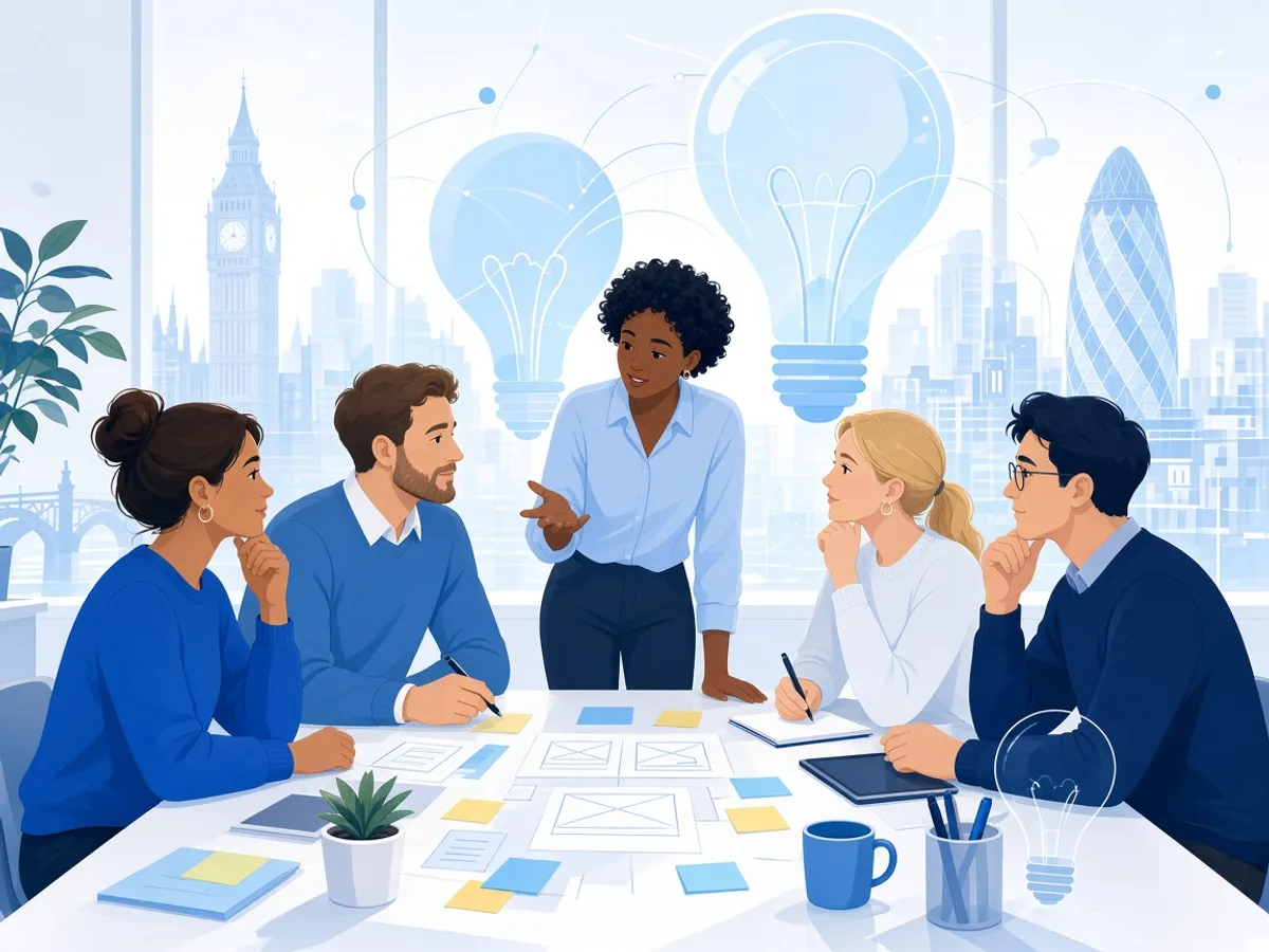 UK SaaS development team conducting product discovery in London