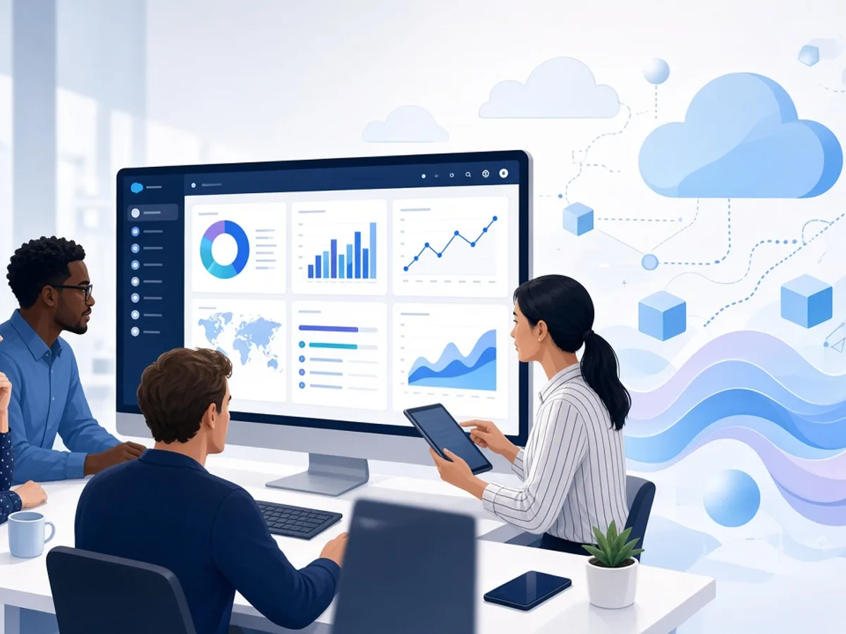Salesforce deployment and support team monitoring a CRM release