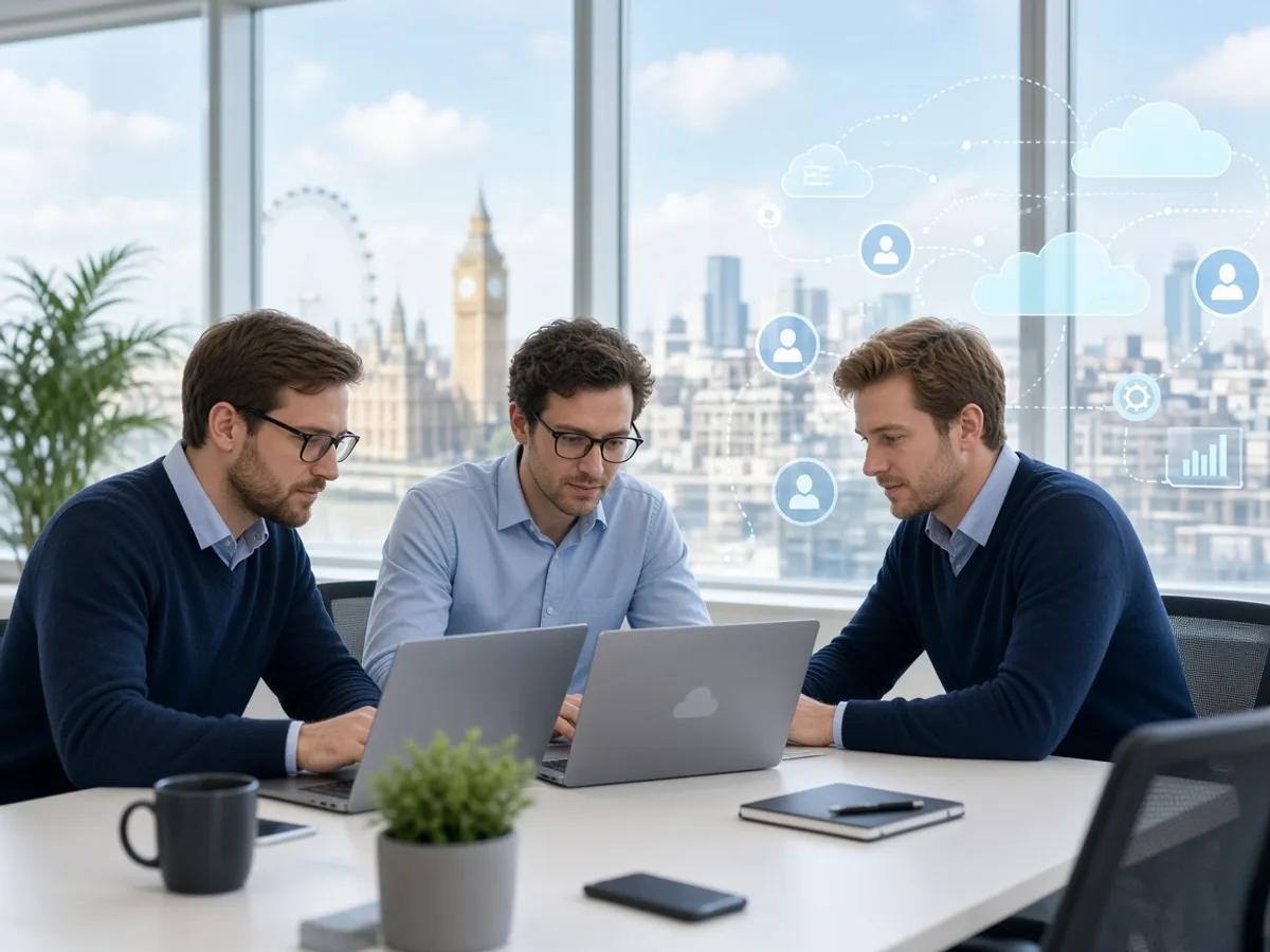 Salesforce developers building a custom CRM solution for a UK business