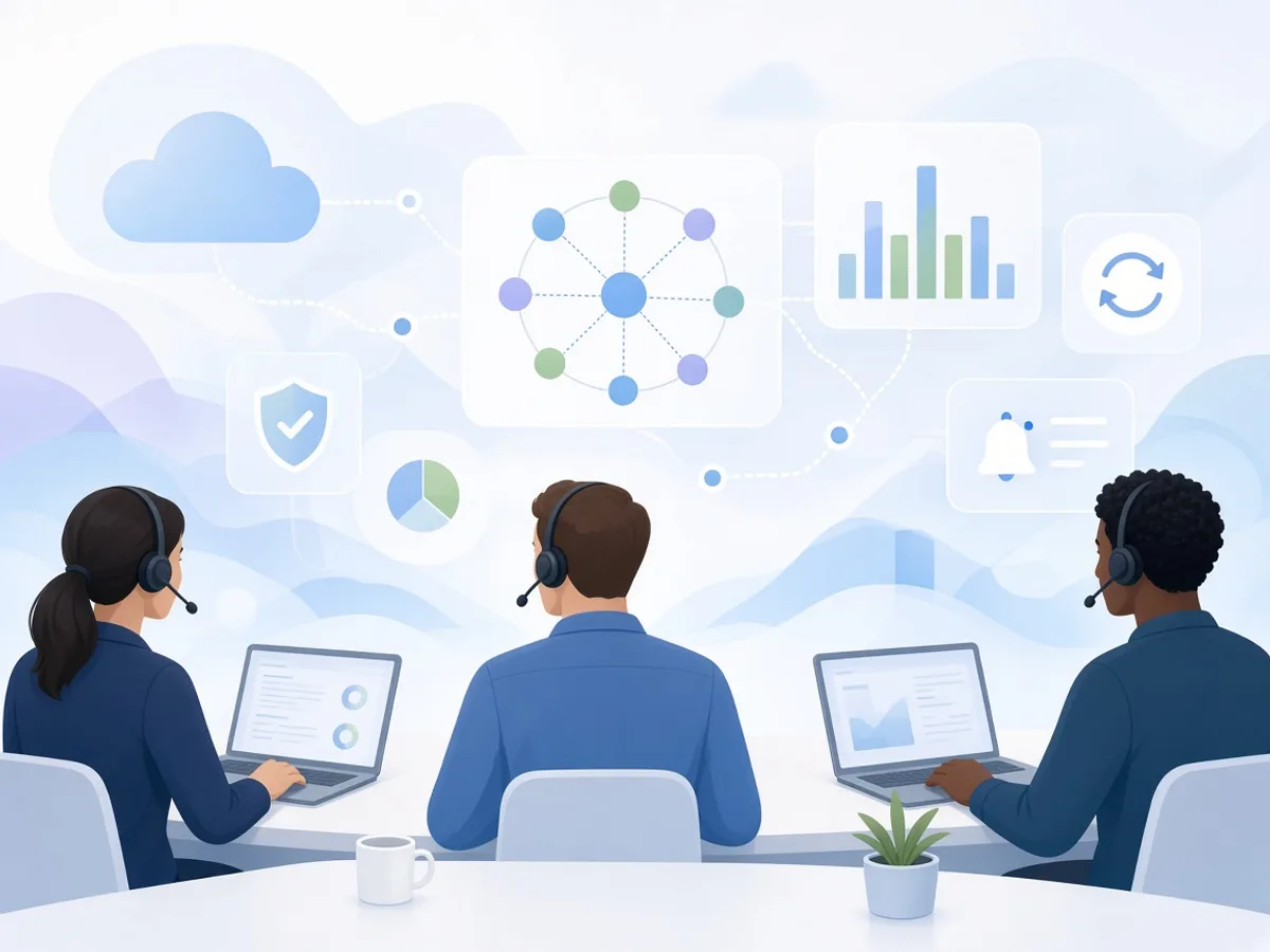 Salesforce support team monitoring a CRM environment