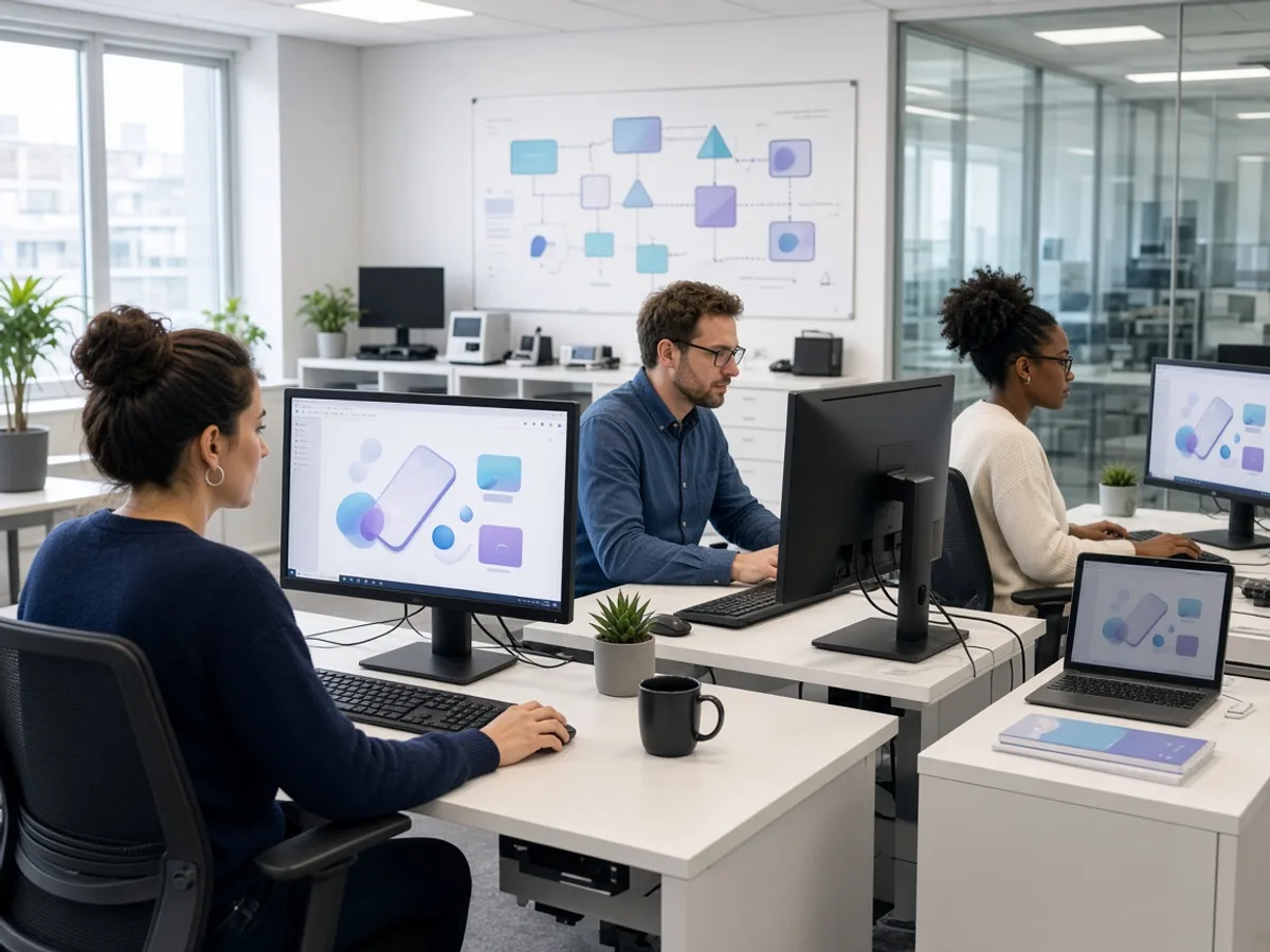 UK QA team testing a custom software application