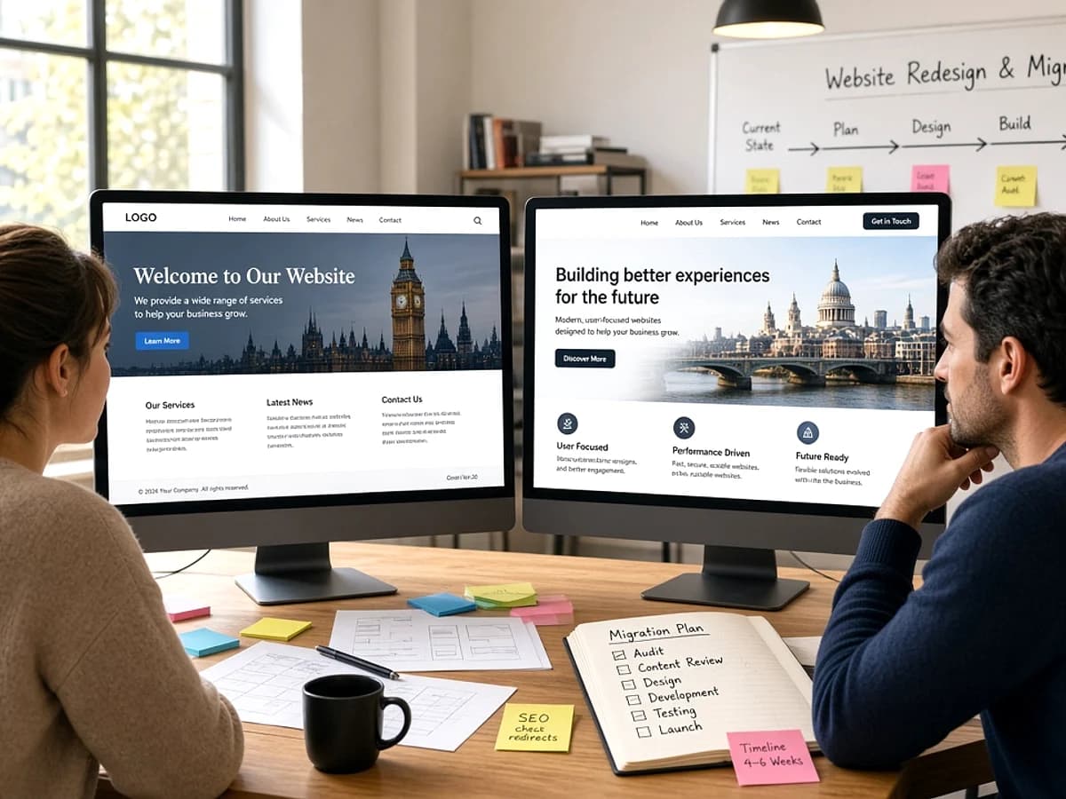 Website Redesign Migration services for UK businesses