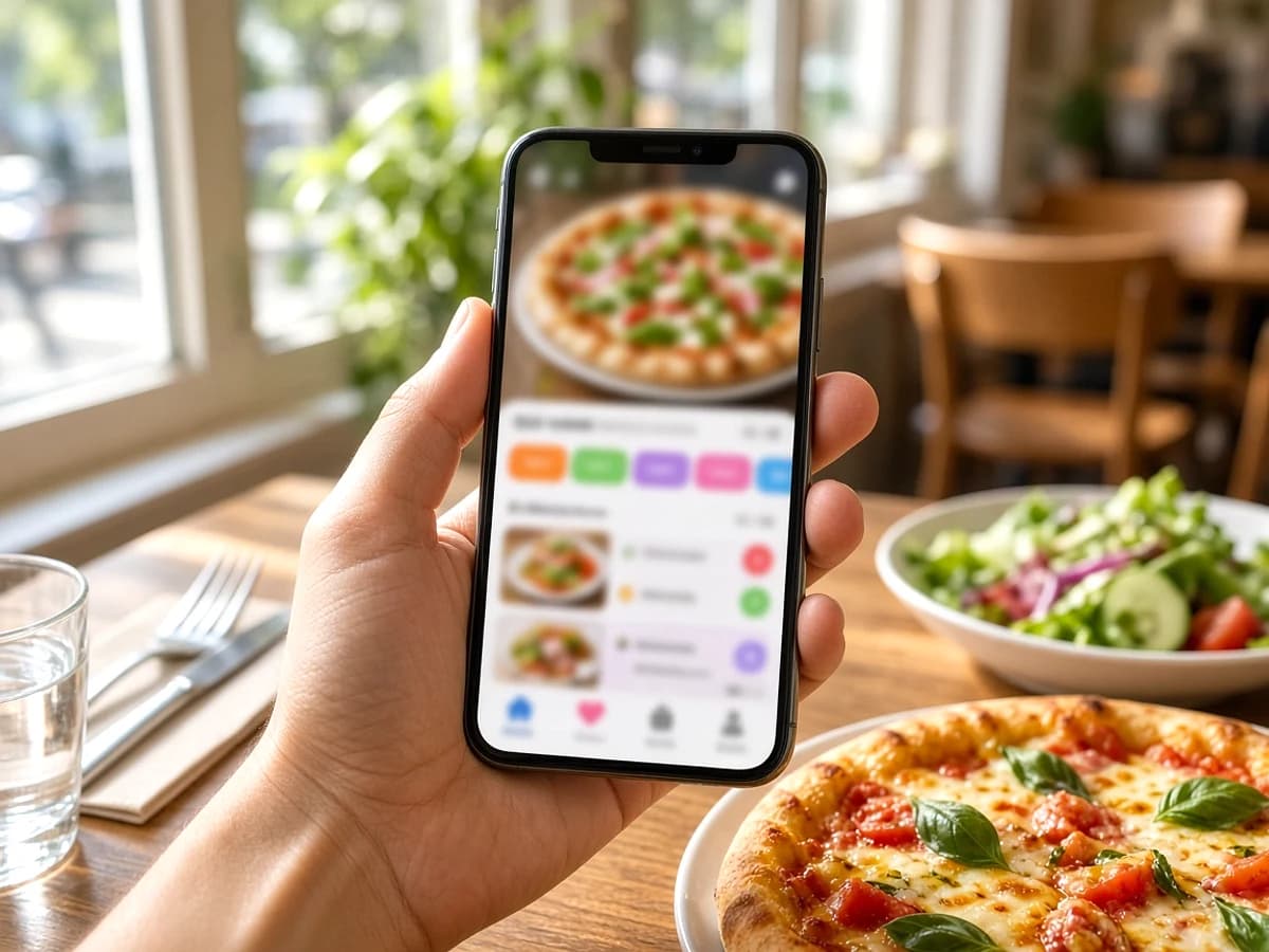 Restaurant food delivery app development interface for UK customers