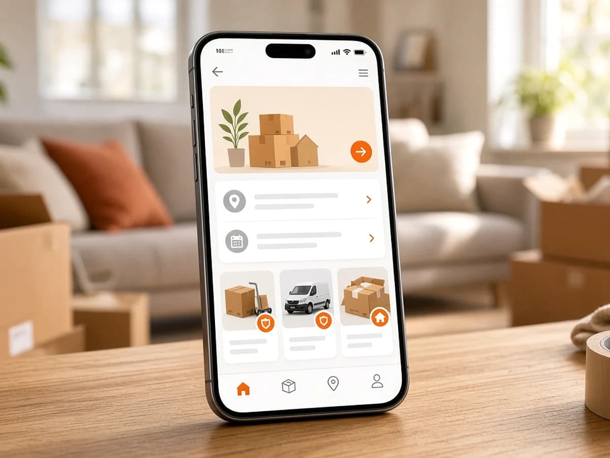 Packers and movers application for UK customers