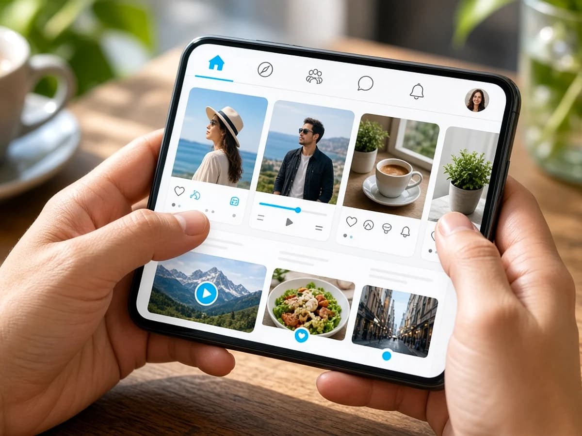 Social networking app development interface for UK users