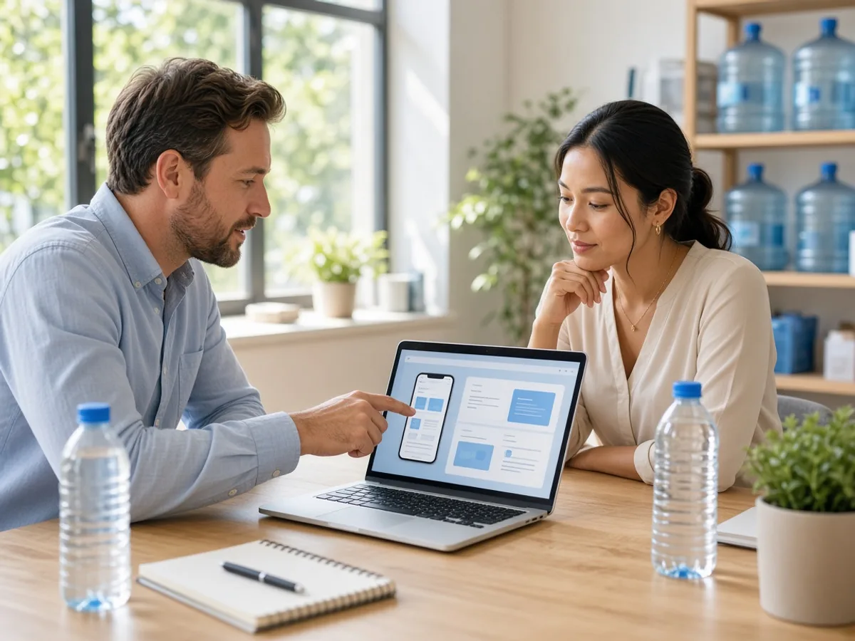 Water delivery app development consultation for UK bottled water businesses